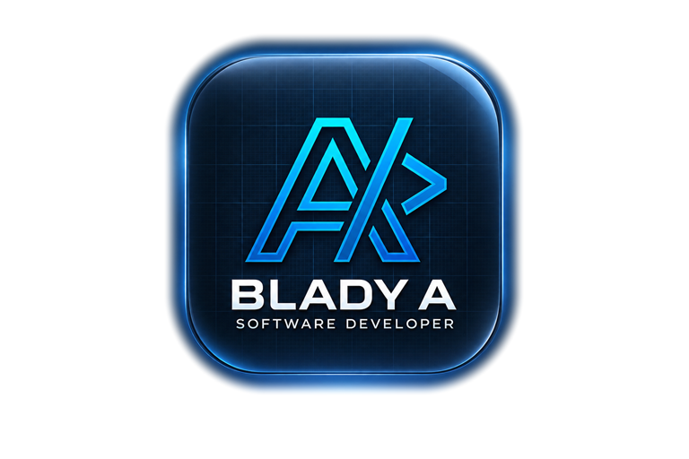 Blady A — Software Developer, identidade futurista oficial