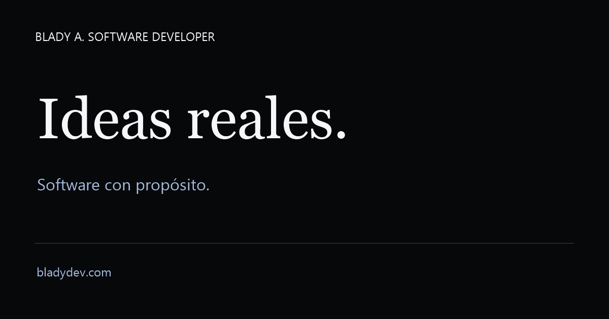 Rush Software Proyectos | BLADY A. SOFTWARE DEVELOPER